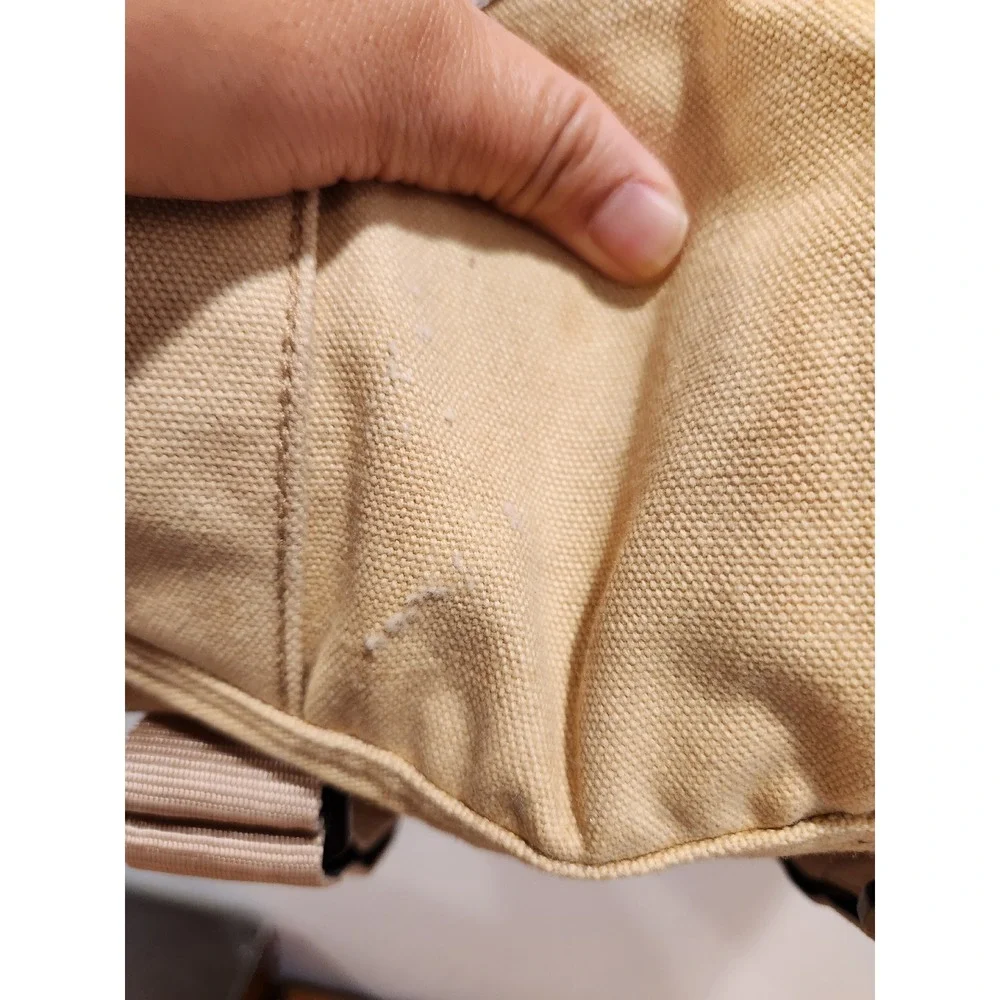 Benny Gold Canvas Duffel Bag Tan Workwear Travel‎ Gym Carryall YKK Zipper 21